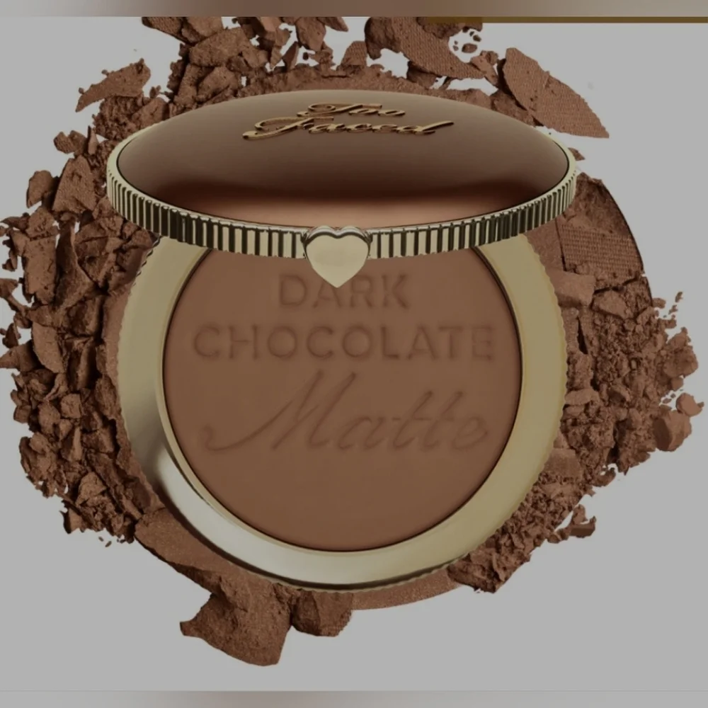 Too Faced Chocolate Soleil Matte Bronzer DARK CHOCOLATE Deep/Tan.